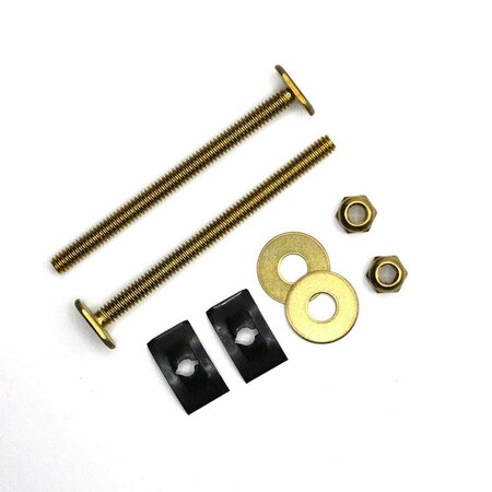 THRIFCO PLUMBING 3-1/2 Inch Brass. Closet W/Double Nut 9400145